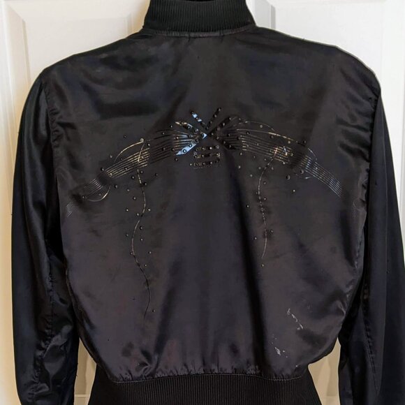 Victoria Secret Vintage Jacket Black Small - Picture 3 of 5